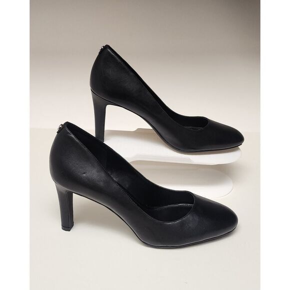 Michael Kors Black Leather Chantal Flex Leather Heel Pump Size 9M - Picture 7 of 13